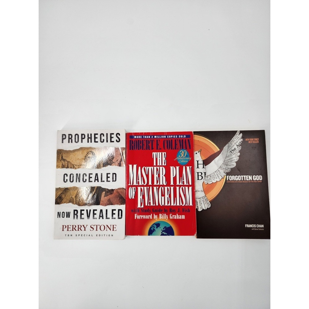 Christian Book Lot FrancisChan Forgotten God Robert Coleman Perry Stone Prophecy